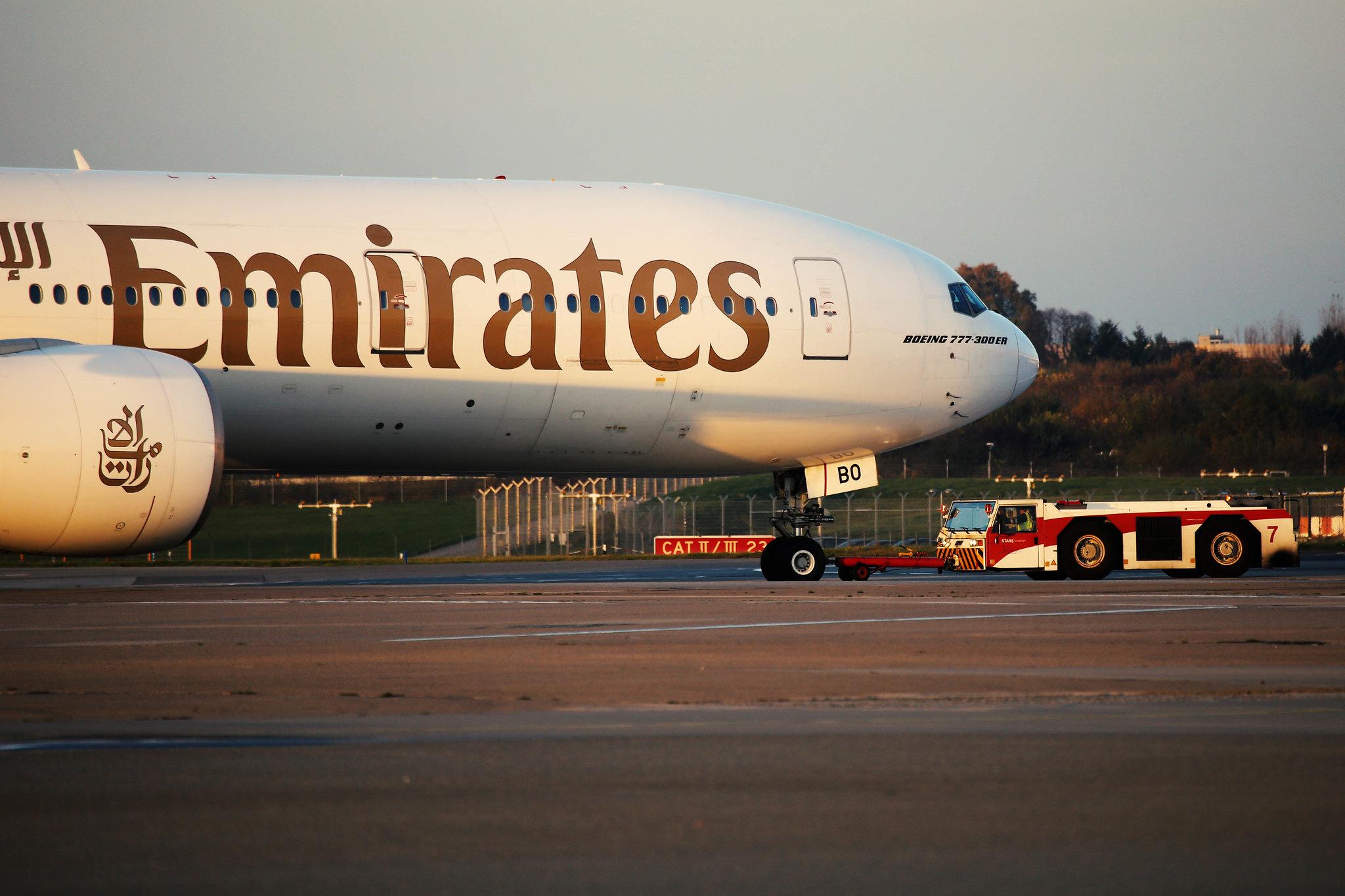 Hamburg Airport: Emirates (EK / UAE) |  Boeing 777-36N(ER) B77W | A6-EBO | MSN 32792