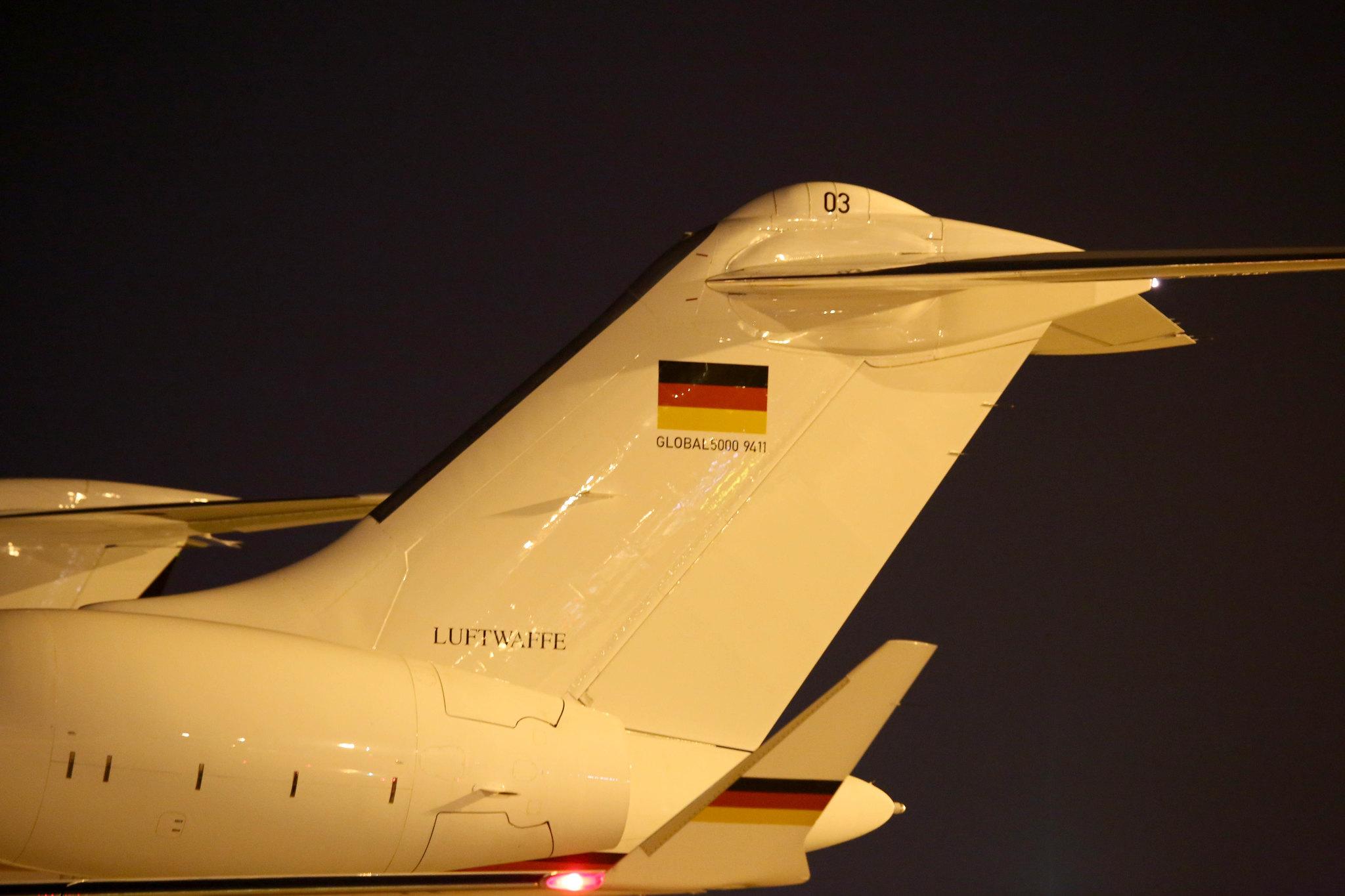 Hamburg Airport: German Air Force (/ GAF) | Bombardier BD-700-1A11 Global 5000 GLEX | 14+03 | MSN 9411