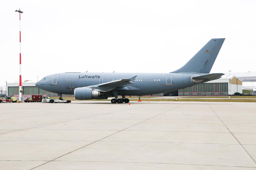 Hamburg Airport: German Air Force (/ GAF) | Airbus A310-304 MRTT A310 | 10+26 | MSN 522