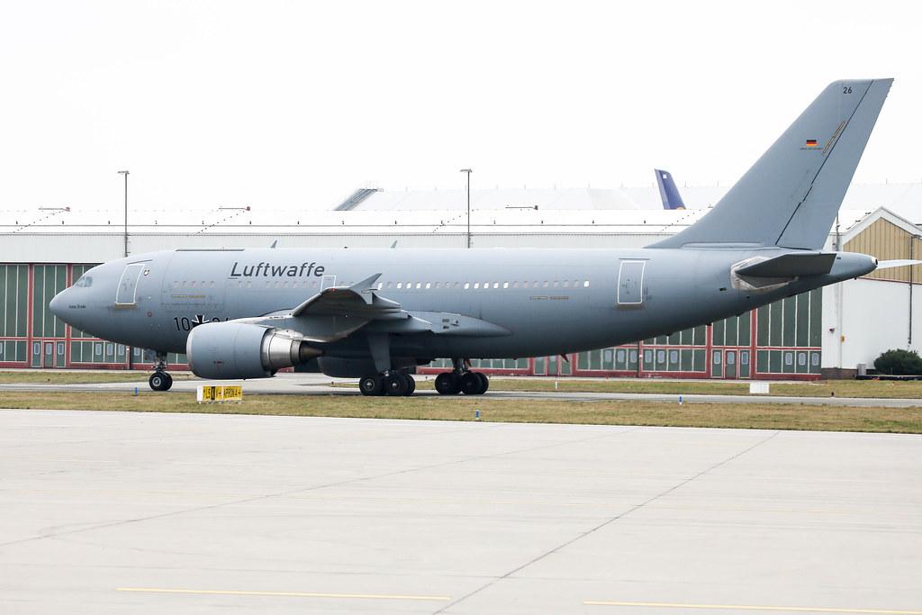 Hamburg Airport: German Air Force (/ GAF) | Airbus A310-304 MRTT A310 | 10+26 | MSN 522