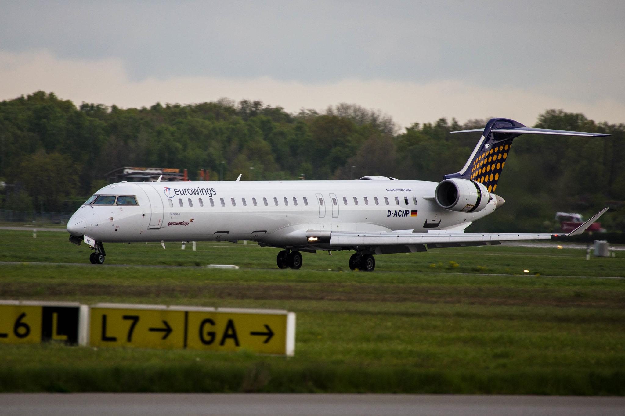Hamburg Airport: Eurowings (EW / EWG) |  Mitsubishi CRJ-900LR CRJ9 | D-ACNP | MSN 15259
