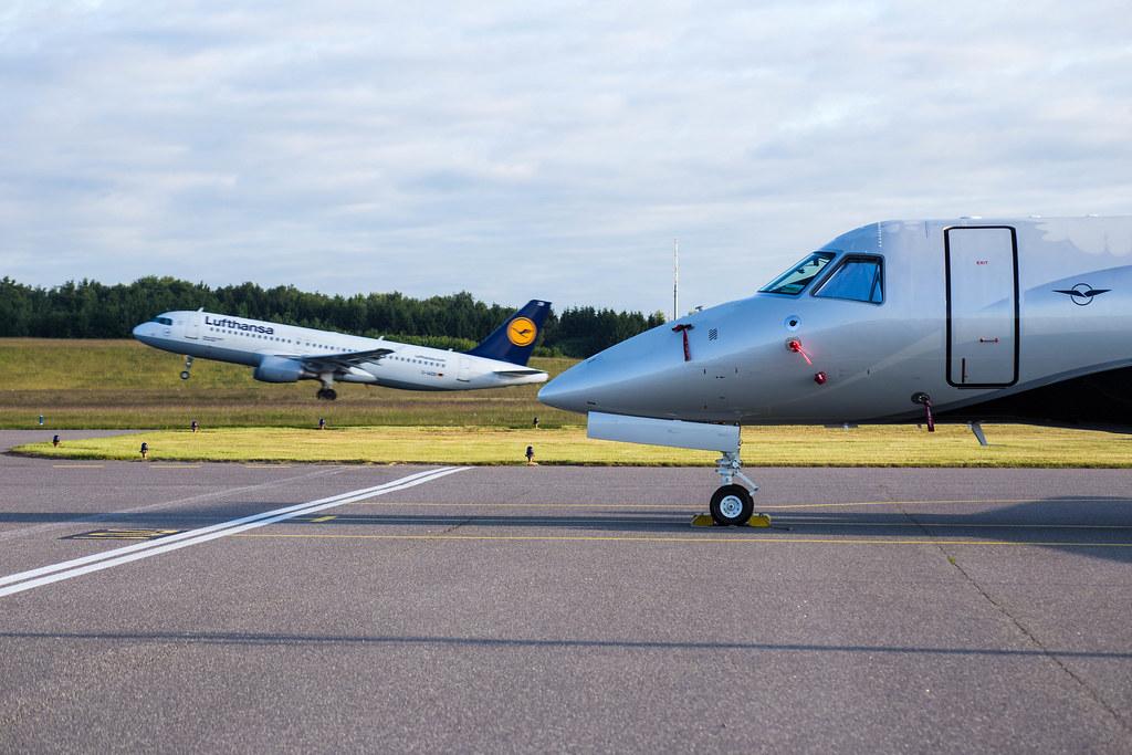 Hamburg Airport: Privatflugzeug