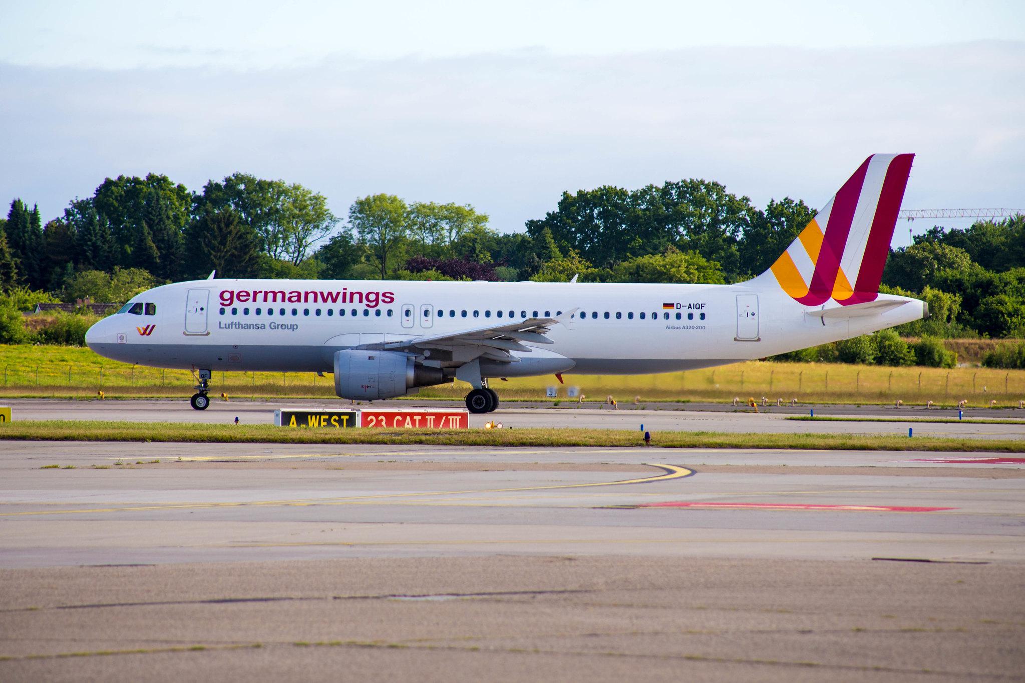 Hamburg Airport: Germanwings (4U / GWI) | Airbus A320-211 A320 | D-AIQF | MSN 0216
