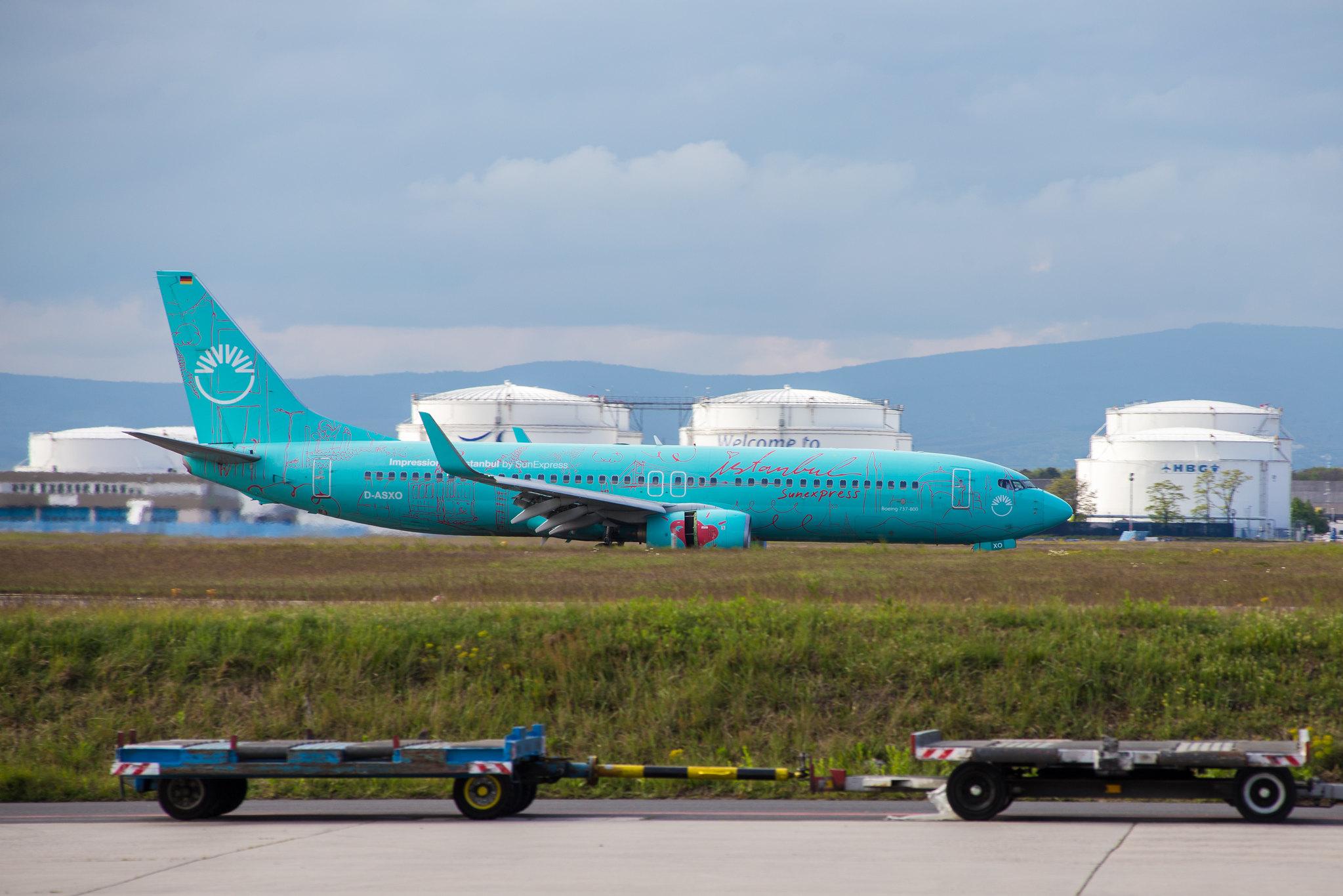 Frankfurt Airport: SunExpress (XQ / SXS) | Operator: SunExpress Deutschland | Livery: Istanbul Livery |  Boeing 737-8HX B738 | D-ASXO | MSN 29649