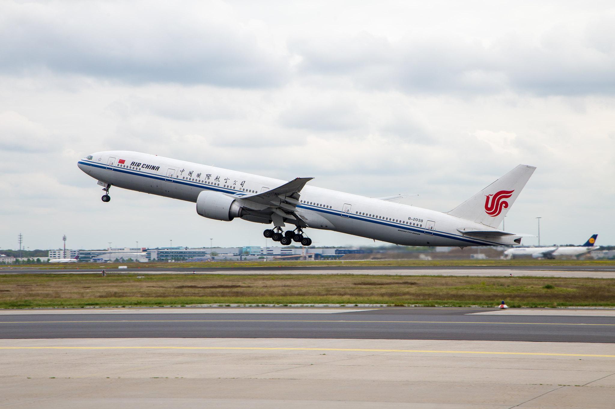 Frankfurt Airport: Air China (CA / CCA) |  Boeing 777-39L(ER) B77W | B-2038 | MSN 38678