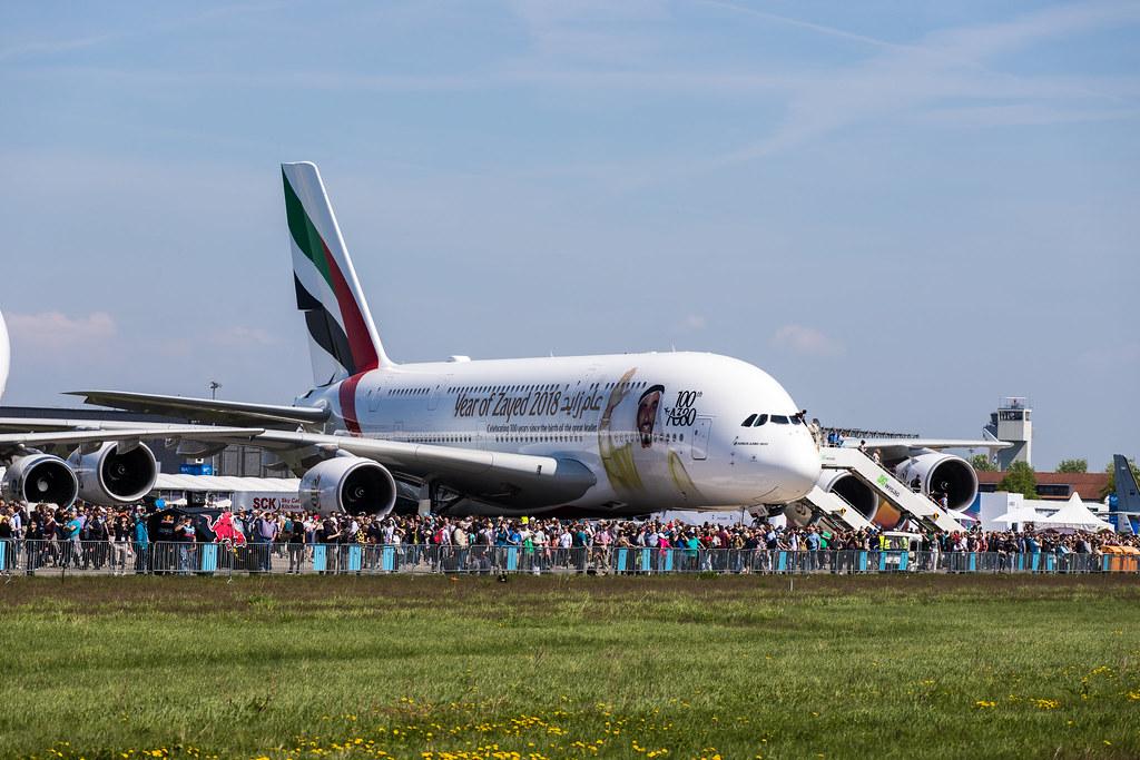 Berlin Air Show / ILA 2018: Emirates [100th A380] (Year of Zayed 2018 Livery) Airbus A380-842 A388 A6-EUV
