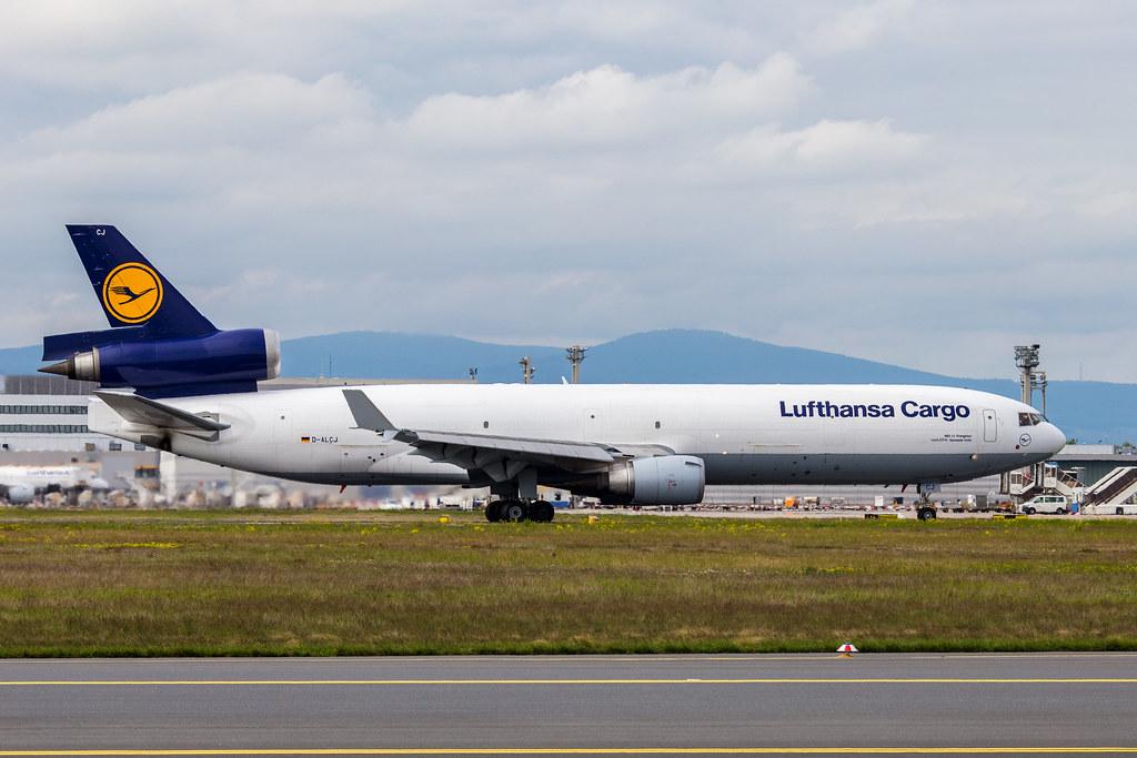 Frankfurt Airport: Lufthansa Cargo (/ GEC) |  McDonnell Douglas MD-11F MD11 | D-ALCJ | MSN 48802