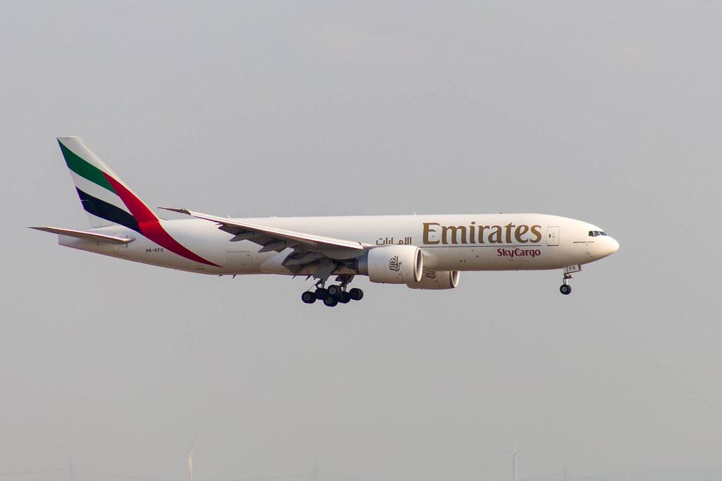 Frankfurt Airport: Emirates SkyCargo (EK / UAE) | Operator: Emirates |  Boeing 777-F1H B77L | A6-EFO | MSN 42233