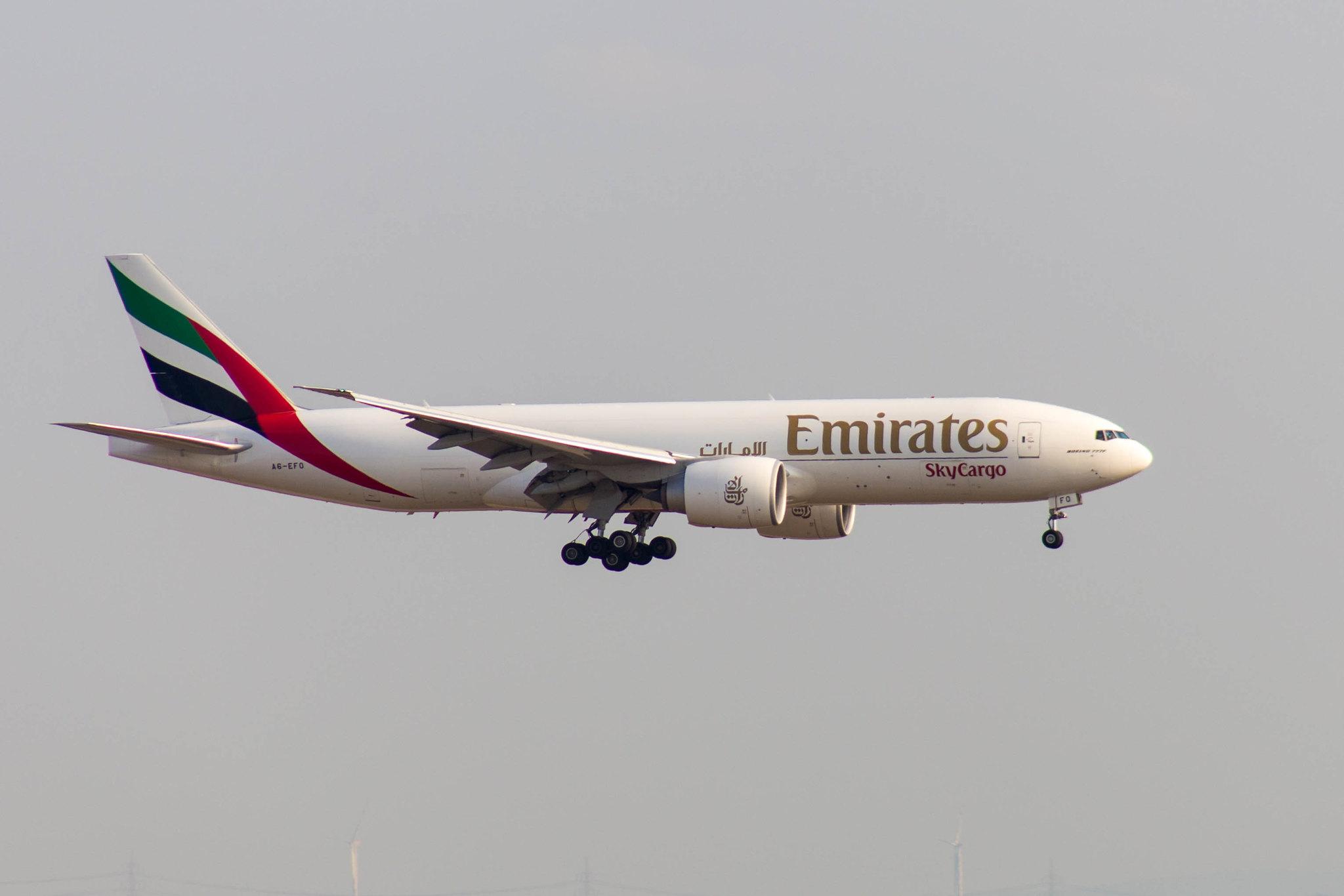 Frankfurt Airport: Emirates SkyCargo (EK / UAE) | Operator: Emirates |  Boeing 777-F1H B77L | A6-EFO | MSN 42233