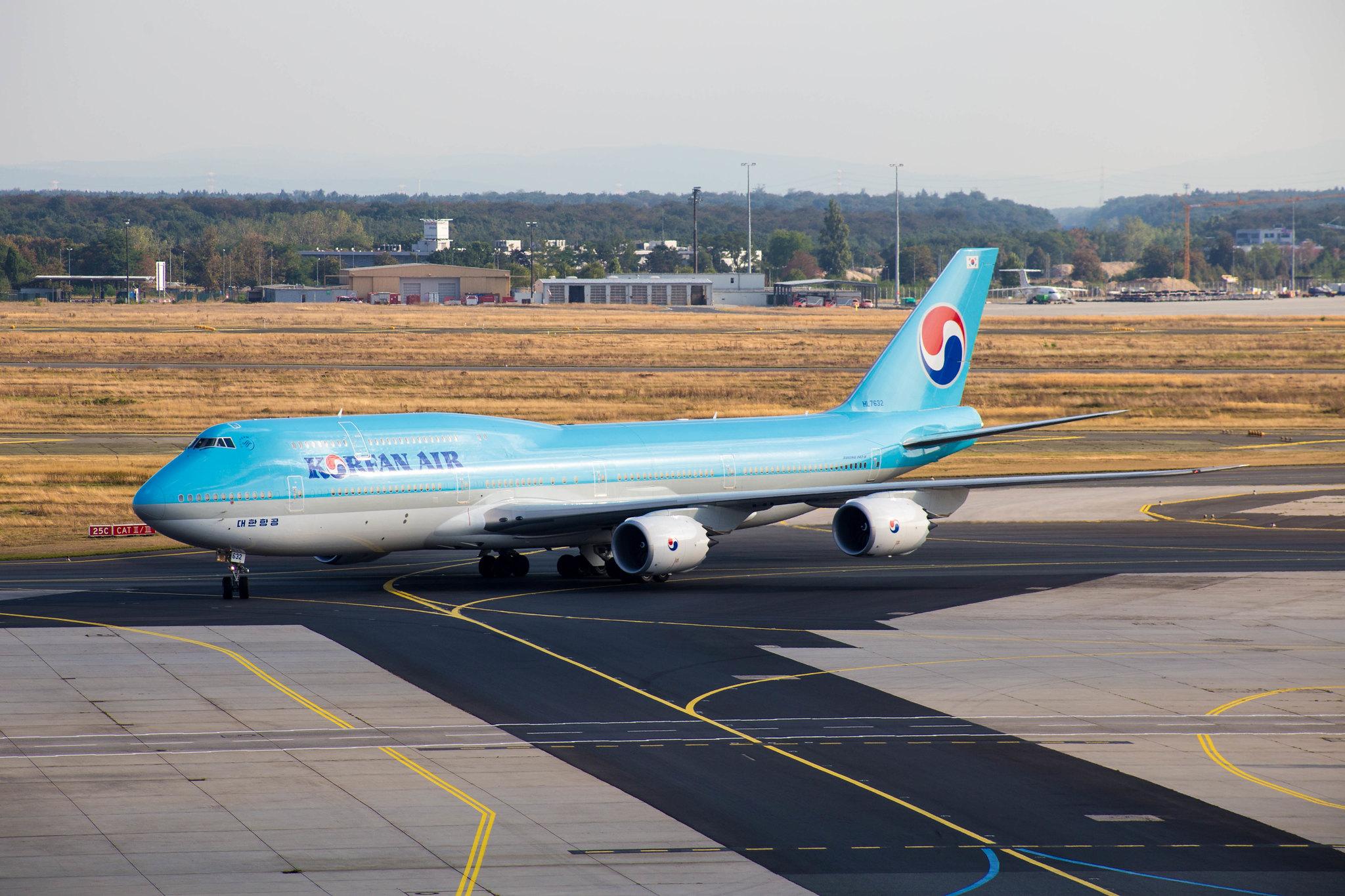 Frankfurt Airport: Korean Air (KE / KAL) |  Boeing 747-8B5 B748 | HL7632 | MSN 40907