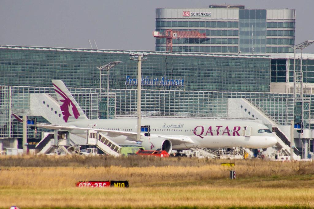 Spottertour am FRA: Qatar vor dem Frankfurt Airport
