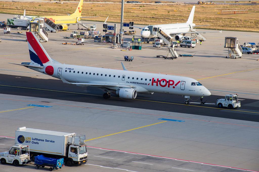 Frankfurt Airport: Air France (AF / AFR) | Operator: Air France Hop |  Embraer E190LR E190 | F-HBLD | MSN 19000113