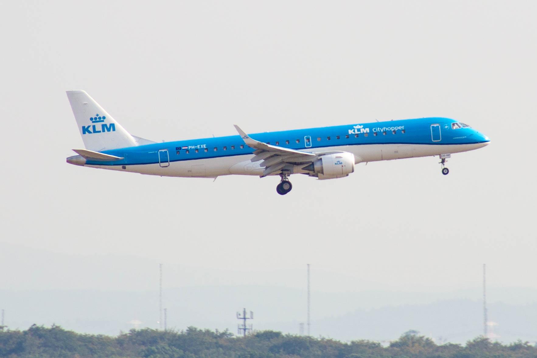 Frankfurt Airport: KLM (KL / KLM) | Operator: KLM Cityhopper |  Embraer E190STD E190 | PH-EXE | MSN 19000687