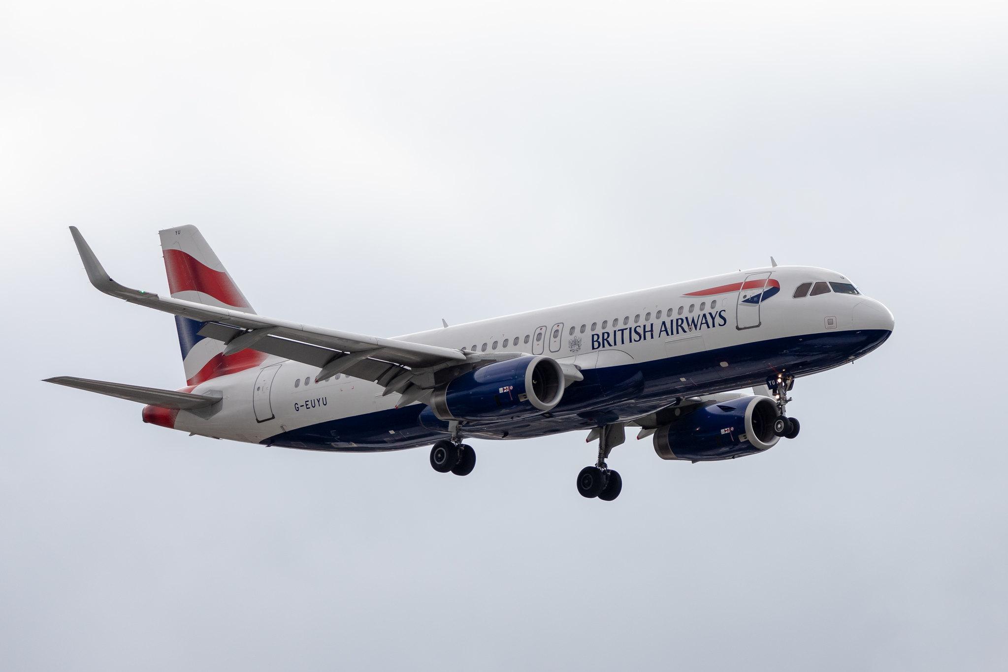 London Heathrow Airport: British Airways (BA / BAW) |  Airbus A320-232 A320 | G-EUYU | MSN 6028
