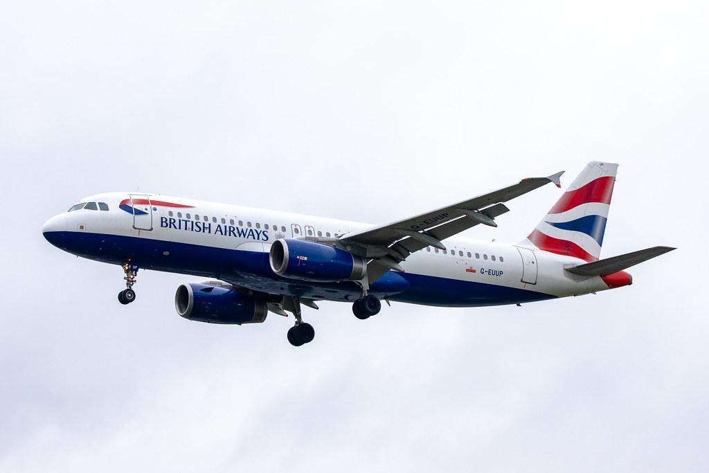 London Heathrow Airport: British Airways (BA / BAW) |  Airbus A320-232 A320 | G-EUUP | MSN 2038