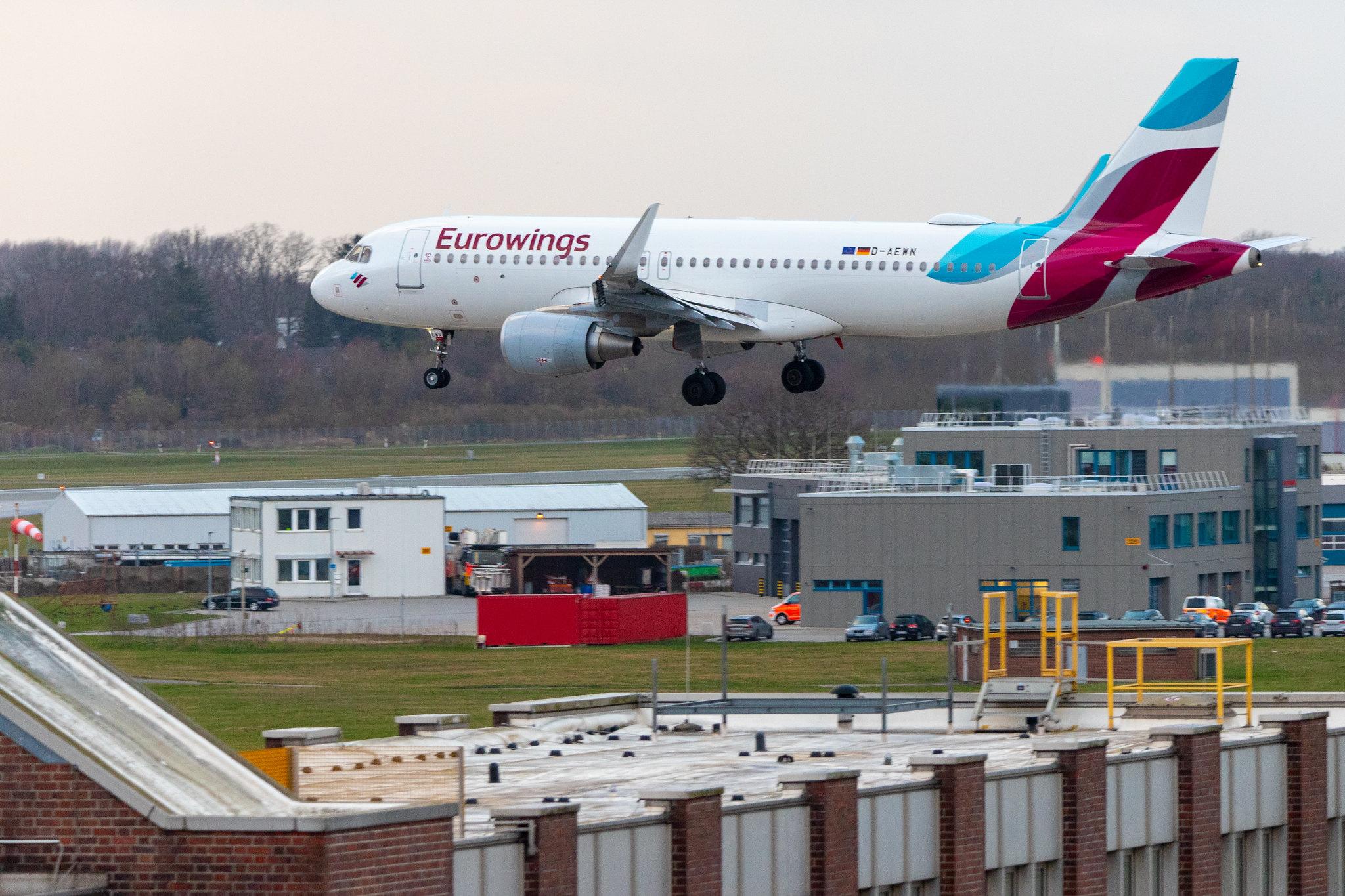 Hamburg Airport: Eurowings (EW / EWG) |  Airbus A320-214 A320 | D-AEWN | MSN 7393