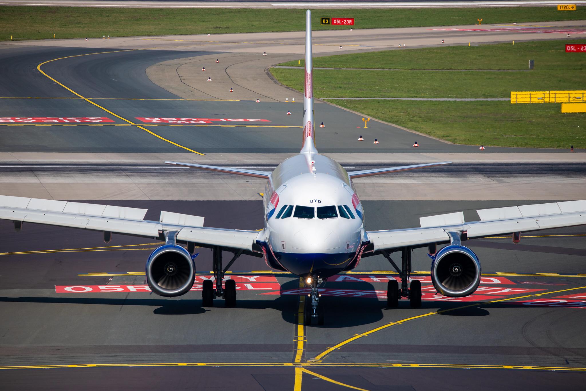 Düsseldorf Airport: British Airways (BA / BAW) |  Airbus A320-232 A320 | G-EUYD | MSN 3726