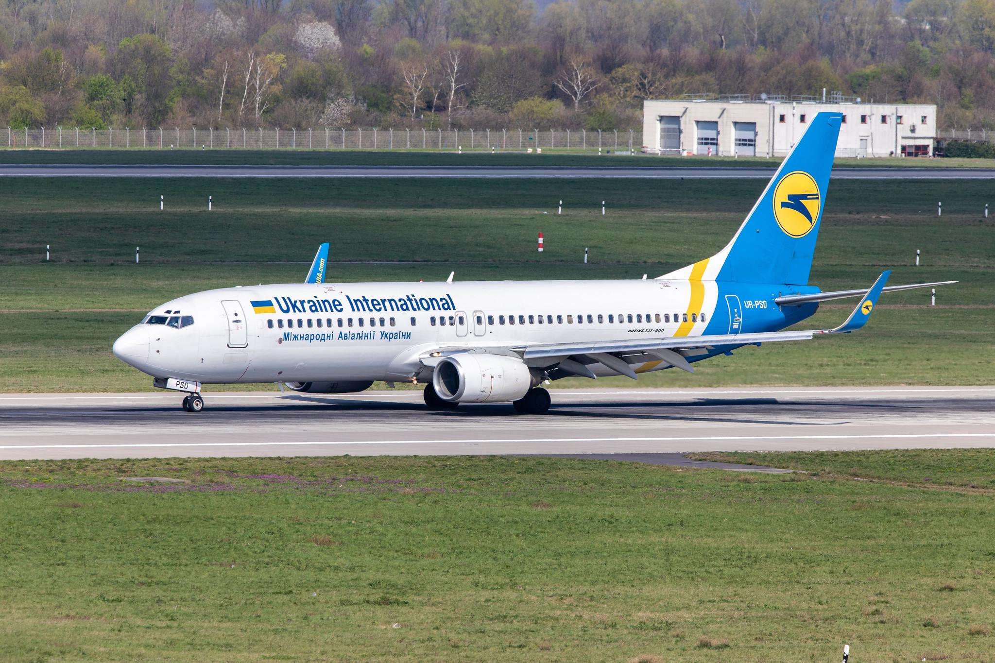 Düsseldorf Airport: Ukraine International Airlines (PS / AUI) | Operator: Ukraine Int. Airlines |  Boeing 737-8Q8 B738 | UR-PSO | MSN 30628