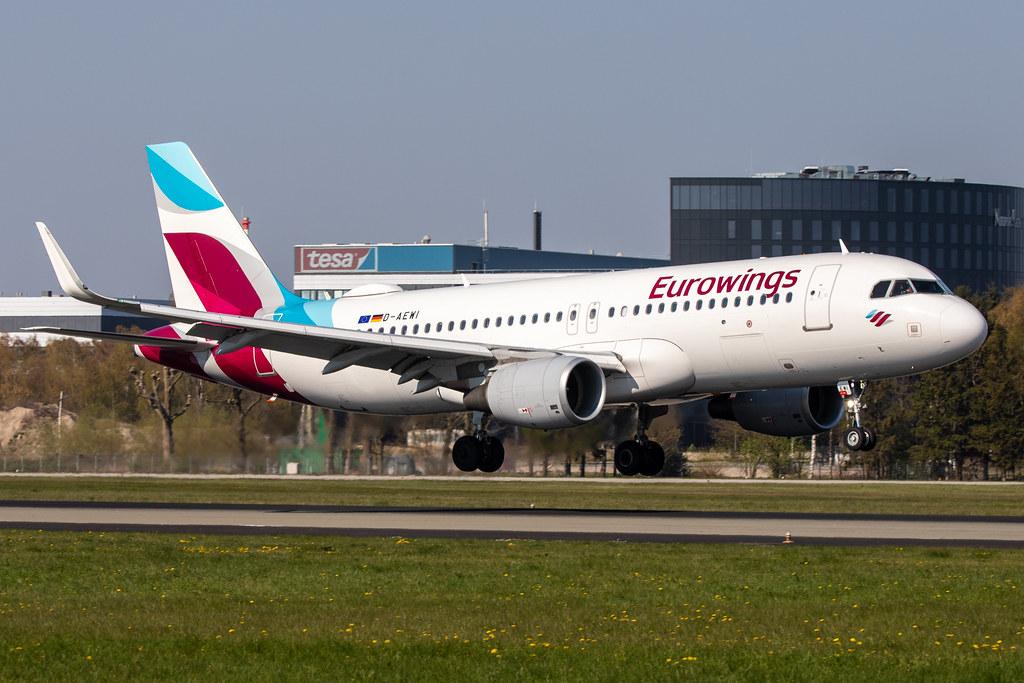 Hamburg Airport: Eurowings (EW / EWG) |  Airbus A320-214 A320 | D-AEWI | MSN 7210