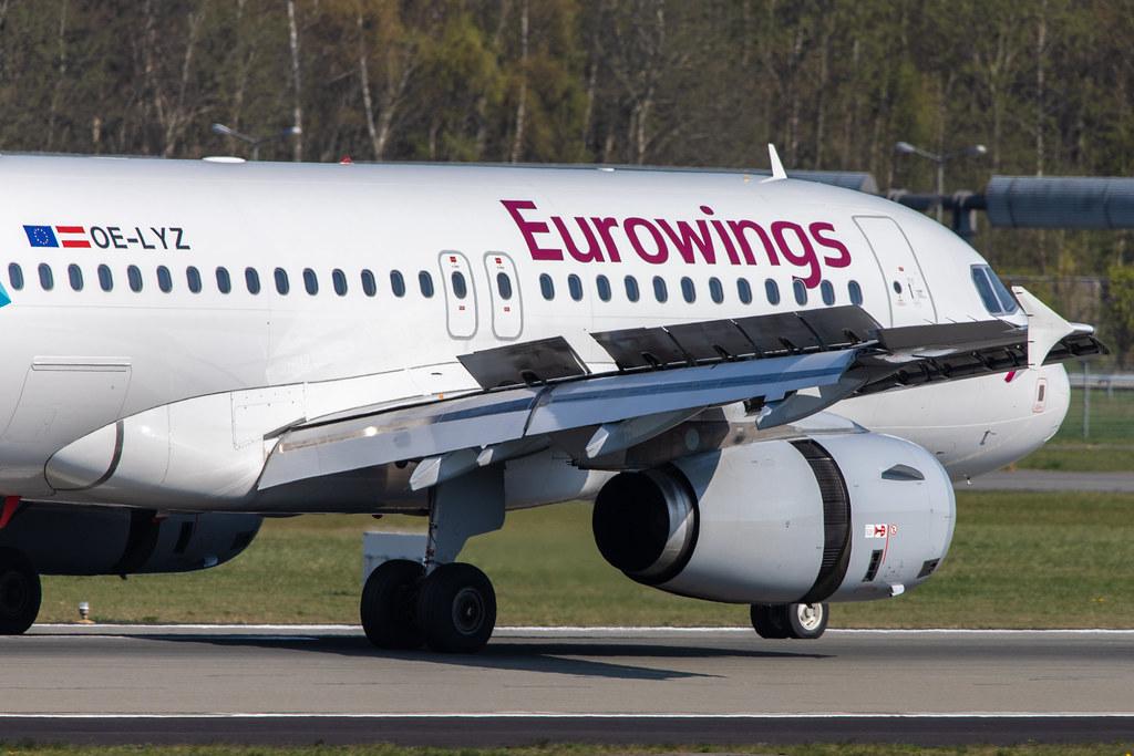 Hamburg Airport: Eurowings (EW / EWG) | Operator: Eurowings Europe |  Airbus A319-132 A319 | OE-LYZ | MSN 4227