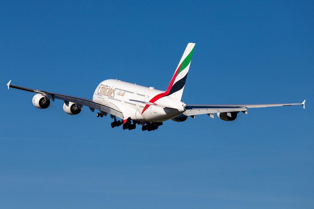Hamburg Airport: Emirates (EK / UAE) |  Airbus A380-842 A388 | A6-EUS | MSN 234