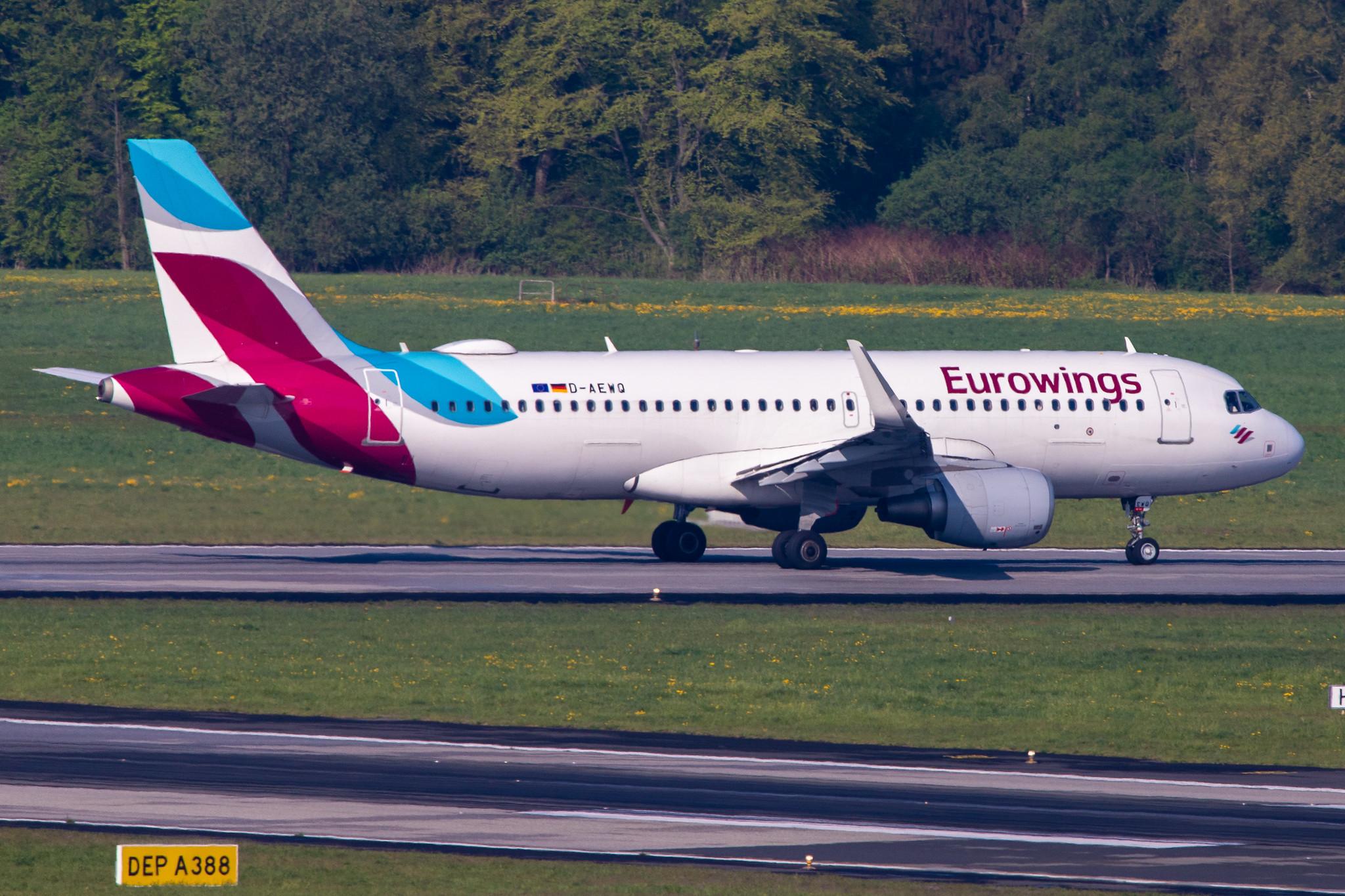 Hamburg Airport: Eurowings (EW / EWG) |  Airbus A320-214 A320 | D-AEWQ | MSN 7398