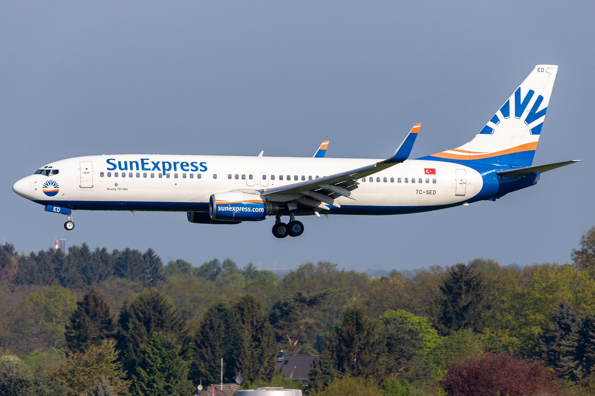 Hamburg Airport: SunExpress (XQ / SXS) |  Boeing 737-86N B738 | TC-SED | MSN 32672