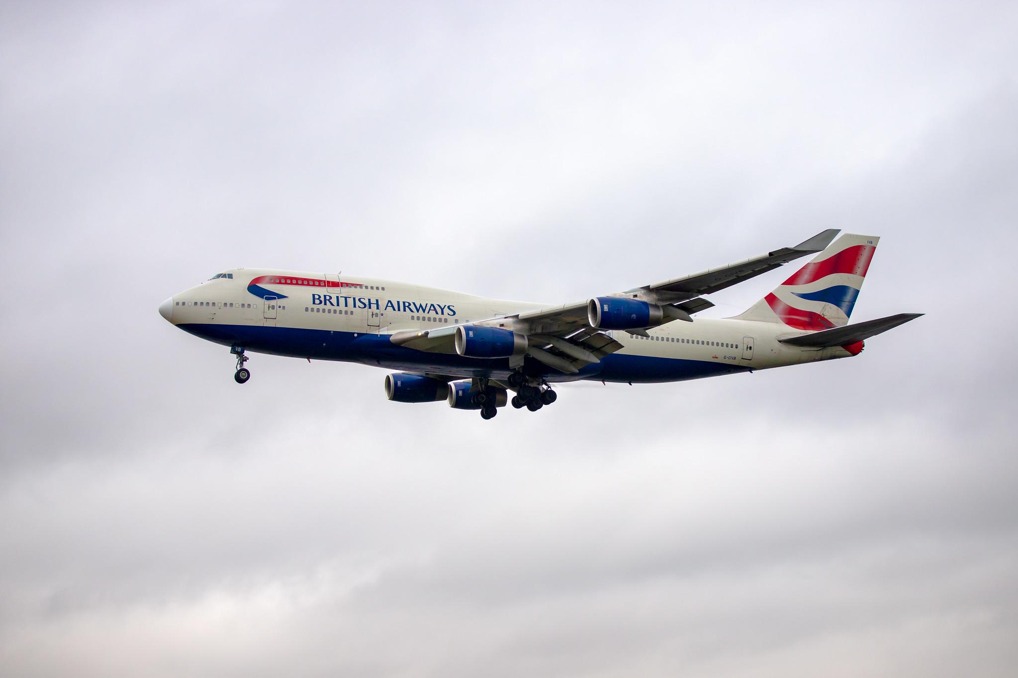London Heathrow Airport: British Airways (BA / BAW) |  Boeing 747-436 B744 | G-CIVB | MSN 25811