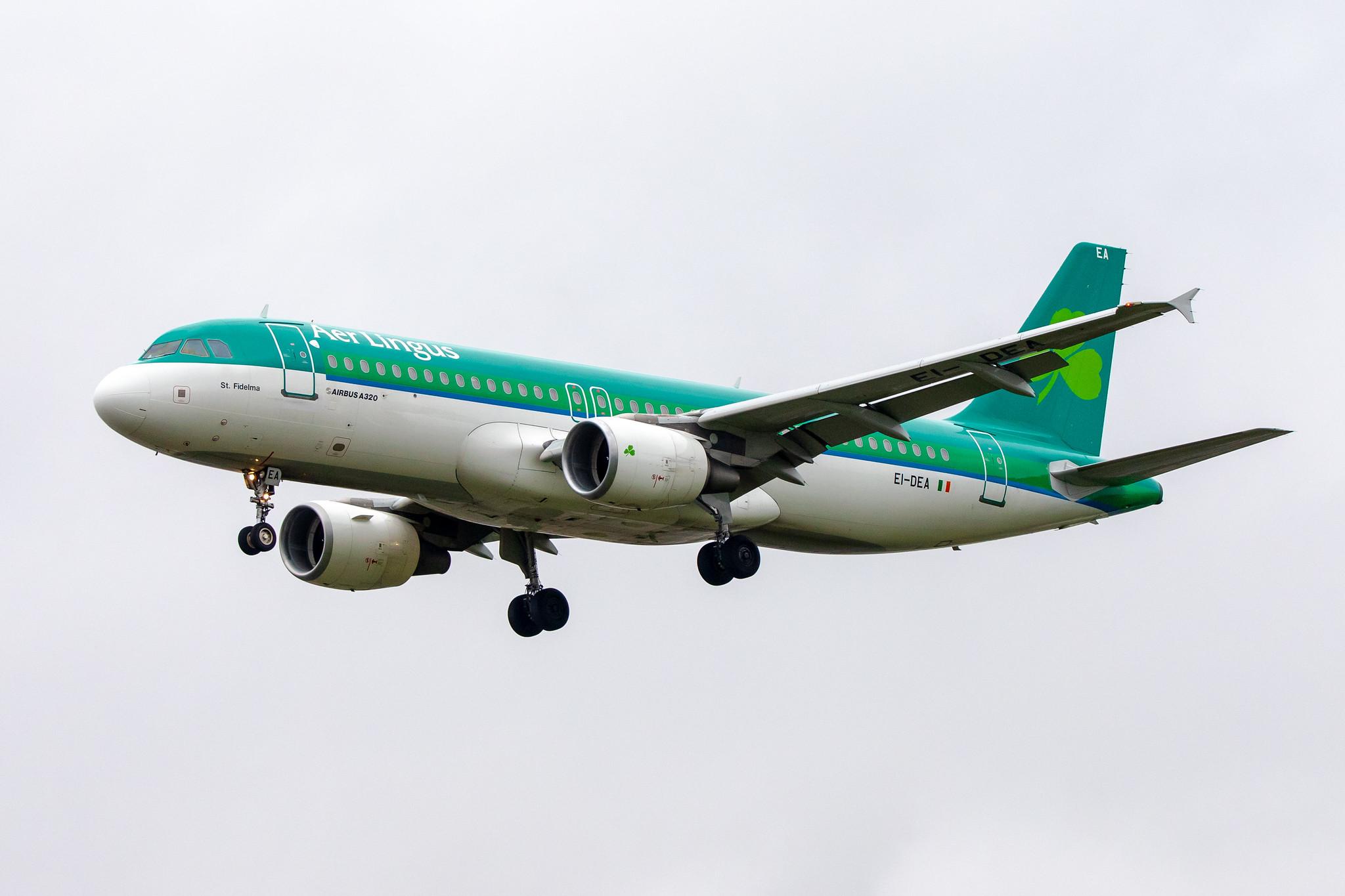 London Heathrow Airport: Aer Lingus (EI / EIN) |  Airbus A320-214 A320 | EI-DEA | MSN 2191