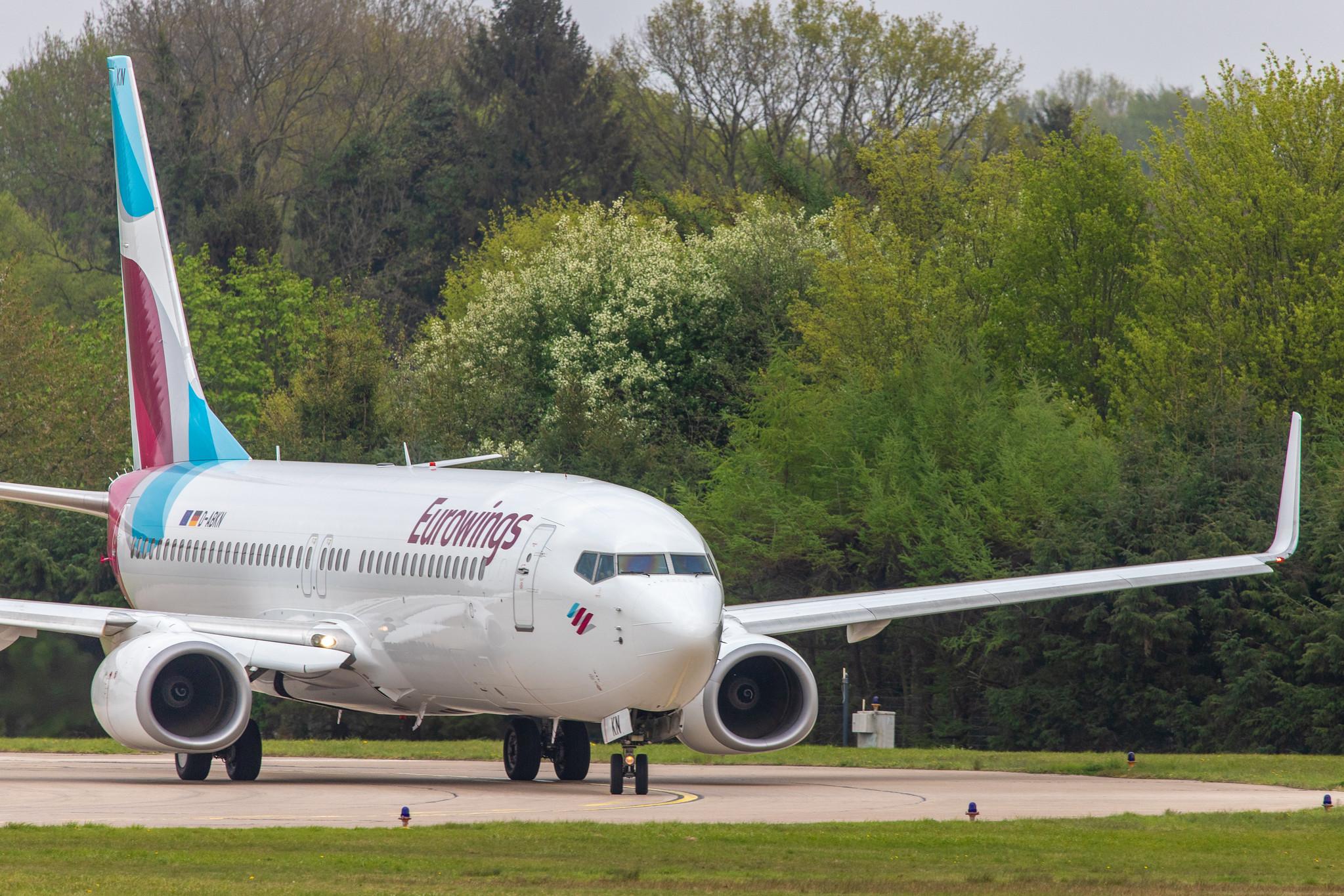 Hamburg Airport: Eurowings (EW / EWG) | Operator: TUI fly |  Boeing 737-86J B738 | D-ABKN | MSN 37756