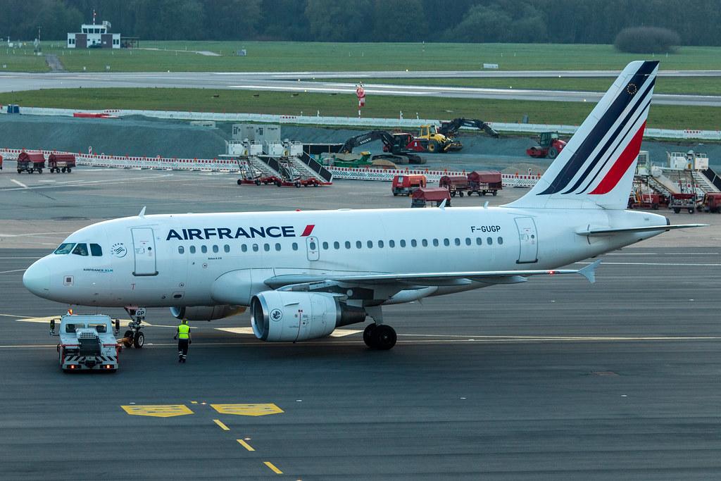 Hamburg Airport: Air France (AF / AFR) |  Airbus A318-111 A318 | F-GUGP | MSN 2967