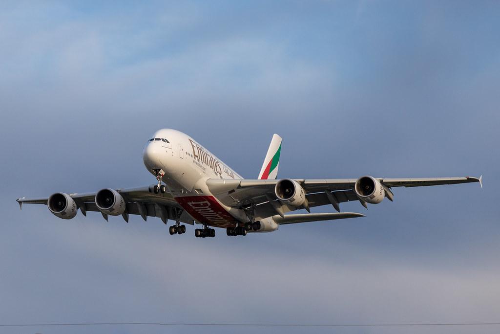 Hamburg Airport: Emirates (EK / UAE) |  Airbus A380-842 A388 | A6-EUV | MSN 239