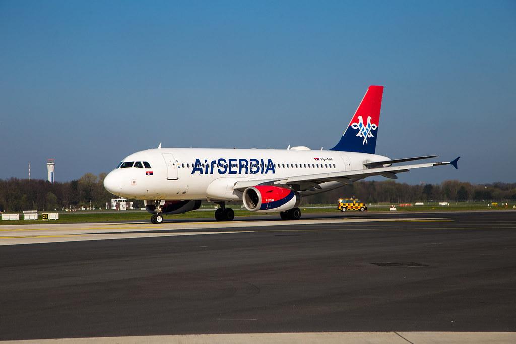 Hamburg Airport: AirSERBIA (JU / ASL) |  Airbus A319-132 A319 | YU-APF | MSN 3317