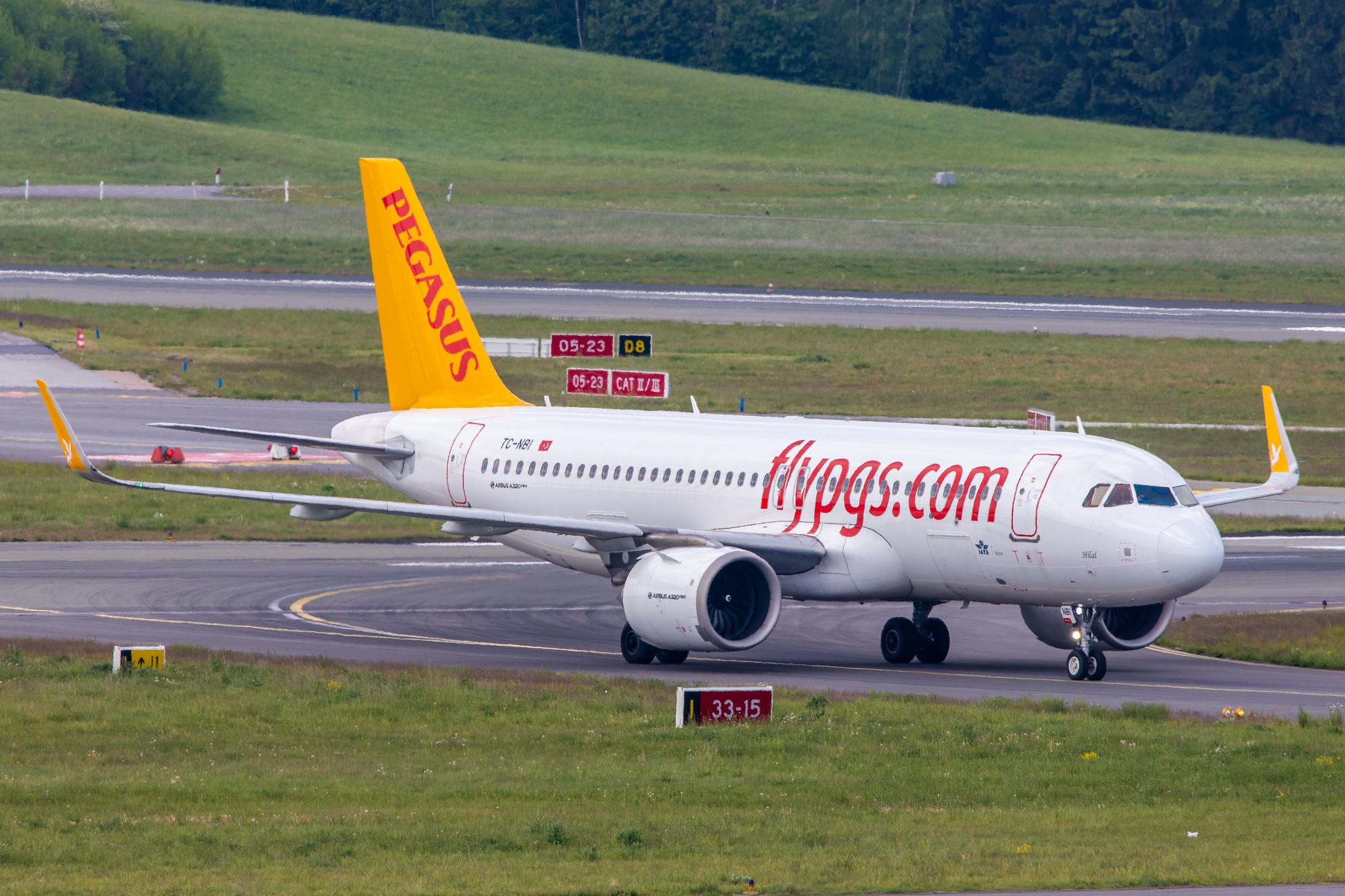 Hamburg Airport: Pegasus (PC / PGT) | Operator: Pegasus Airlines |  Airbus A320-251N A20N | TC-NBI | MSN 7429