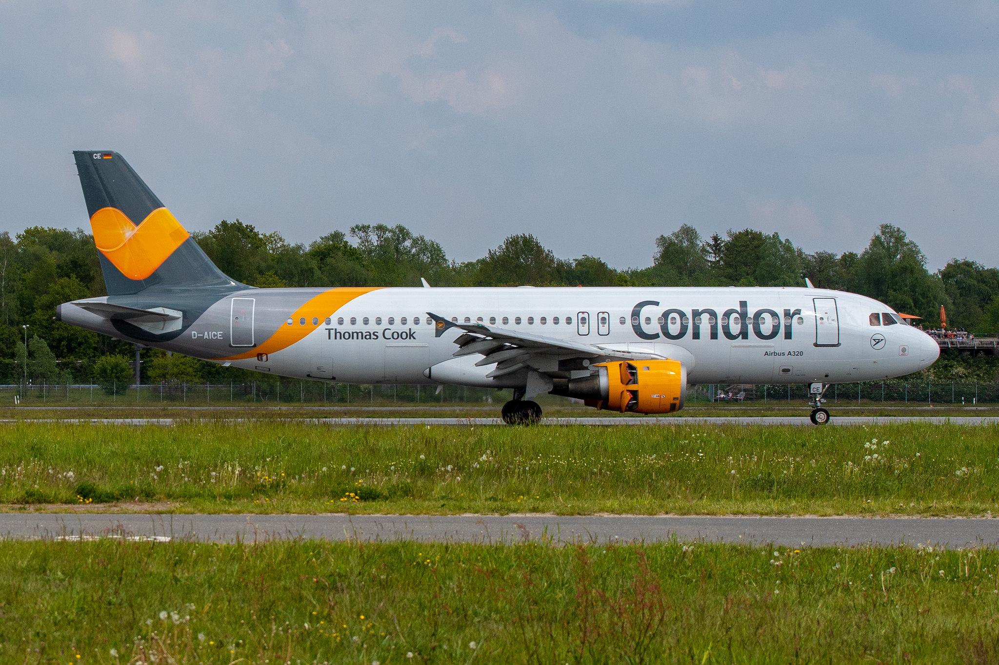 Hamburg Airport: Condor (DE / CFG) |  Airbus A320-212 A320 | D-AICE | MSN 0894
