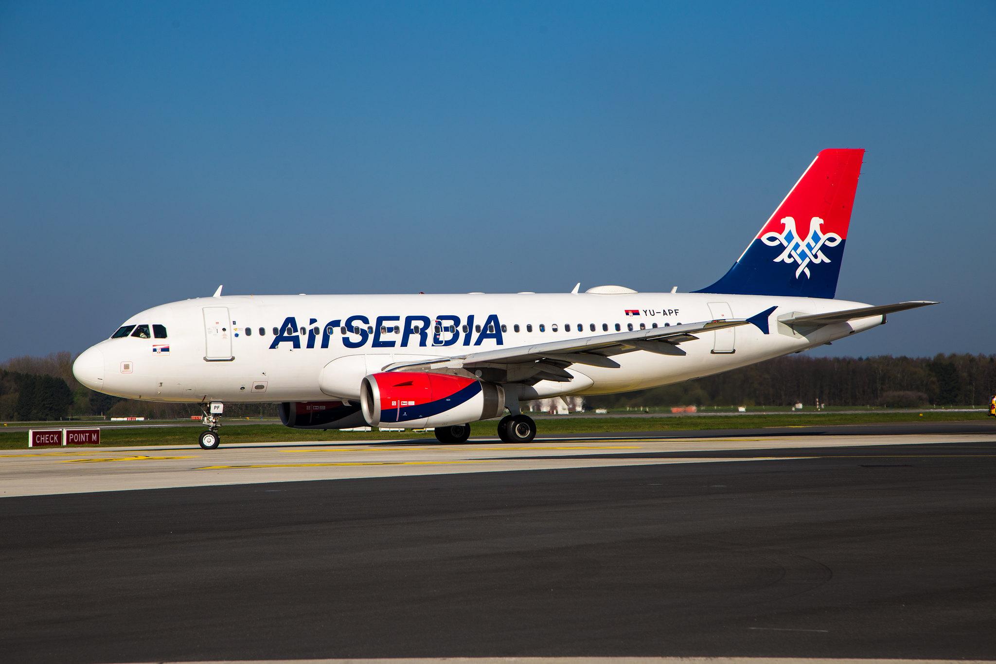 Hamburg Airport: AirSERBIA (JU / ASL) |  Airbus A319-132 A319 | YU-APF | MSN 3317