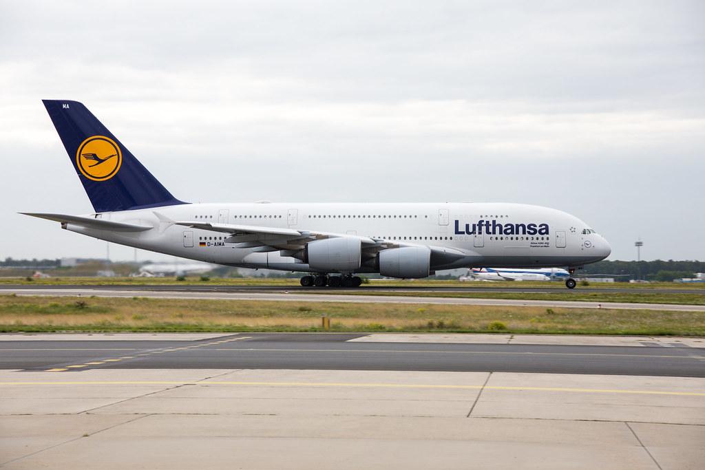 Spottertour am FRA: Lufthansa Airbus A380-841 A388 D-AIMA