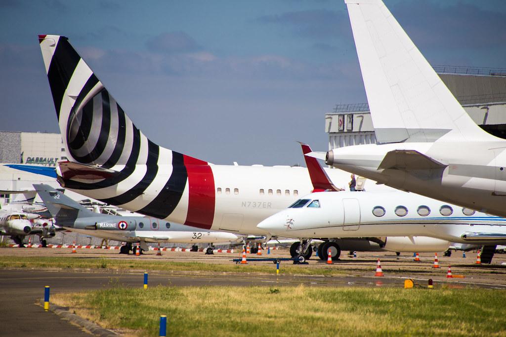 Paris Air Show 2017: geparkte Flugzeuge