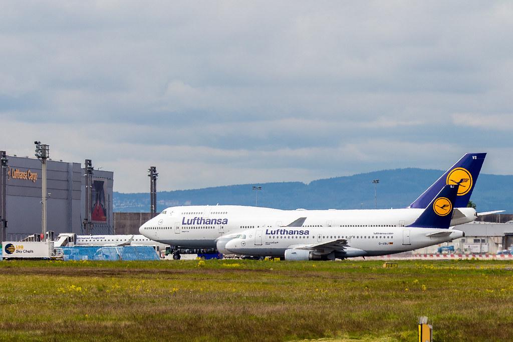 Frankfurt Airport: Lufthansa Flugzeuge