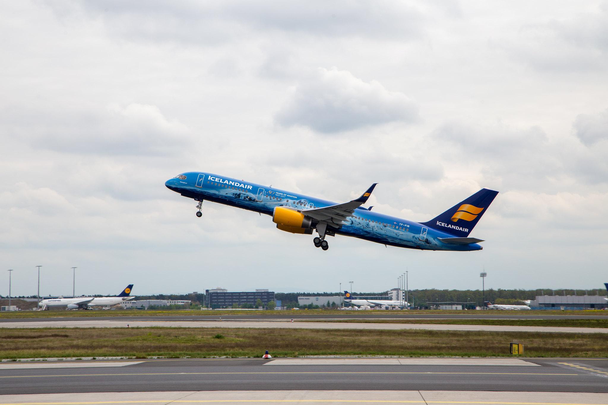 Frankfurt Airport: Icelandair (FI / ICE) |  Livery: 80 years of Aviation Livery |  Boeing 757-256 B752 | TF-FIR | MSN 26242