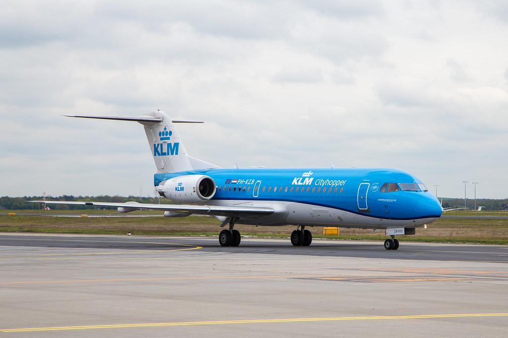 Frankfurt Airport: KLM (KL / KLM) | Operator: KLM Cityhopper | Fokker F70 F70 | PH-KZB | MSN 11562