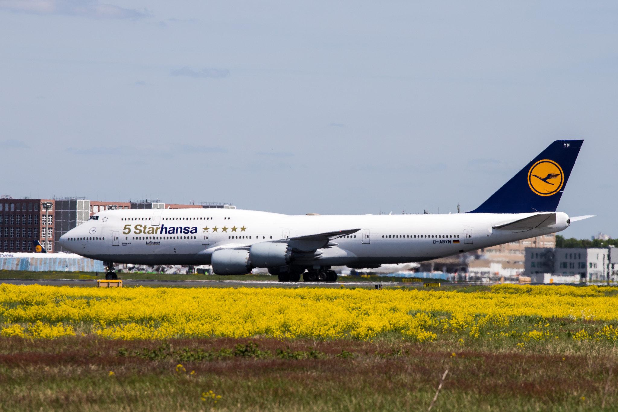 Frankfurt Airport: Lufthansa (LH / DLH) | Livery: 5 Starhansa ***** livery | Boeing 747-830 B748 | D-ABYM | MSN 37837
