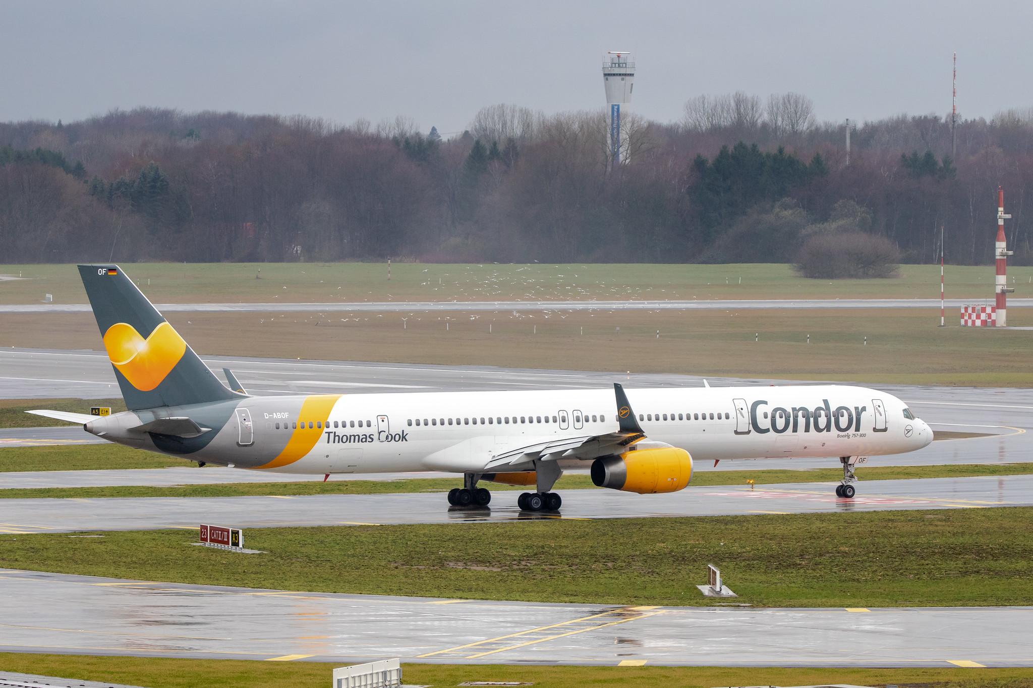 Hamburg Airport: Condor (DE / CFG) |  Boeing 757-330 B753 | D-ABOF | MSN 29013