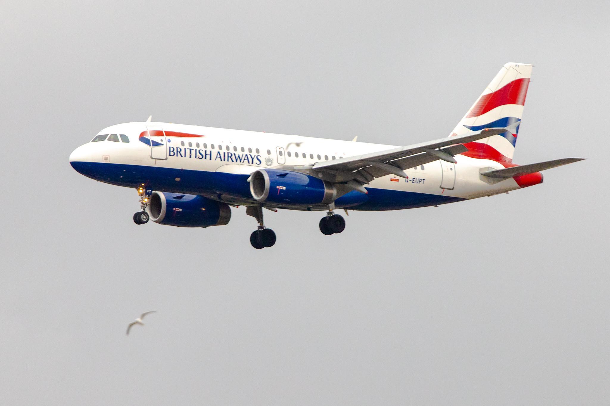 London Heathrow Airport: British Airways (BA / BAW) |  Airbus A319-131 A319 | G-EUPF | MSN 1197