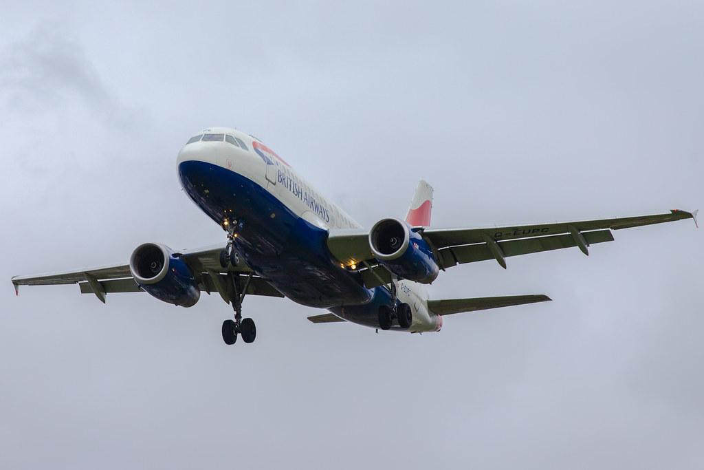 London Heathrow Airport: British Airways (BA / BAW) |  Airbus A319-131 A319 | G-EUPC | MSN 1118