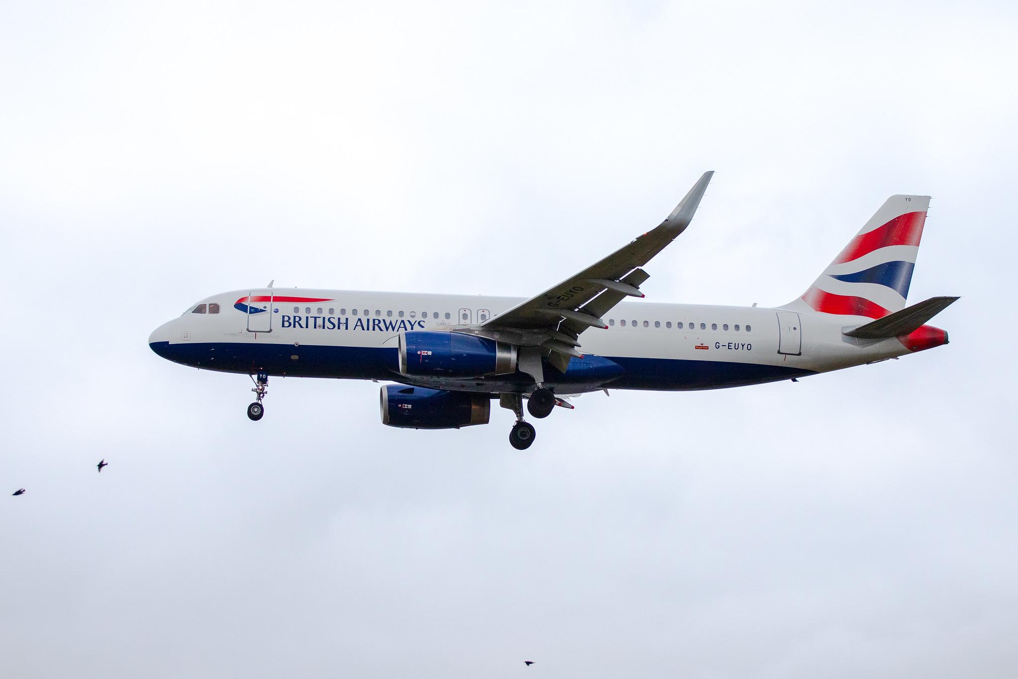 London Heathrow Airport: British Airways (BA / BAW) |  Airbus A320-232 A320 | G-EUYO | MSN 5634