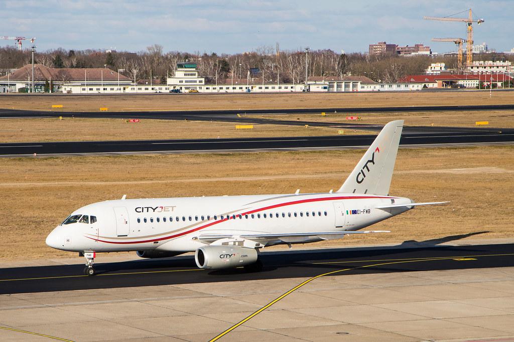 Flughafen Berlin Tegel (TXL): CityJet (WX / BCY) | Sukhoi Superjet 100-95B SU95 | EI-FWB | MSN 95108