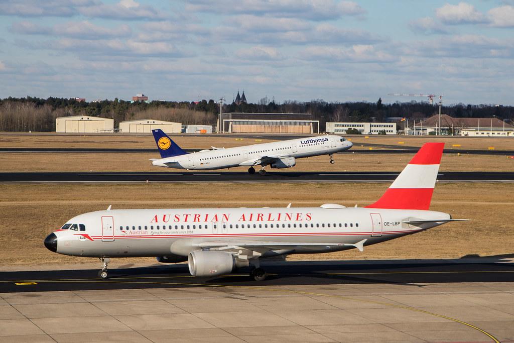 Flughafen Berlin Tegel (TXL): Austrian Airlines (OS / AUA) | Livery: Retro Livery | Airbus A320-232 A320 | OE-LBP | MSN 0797