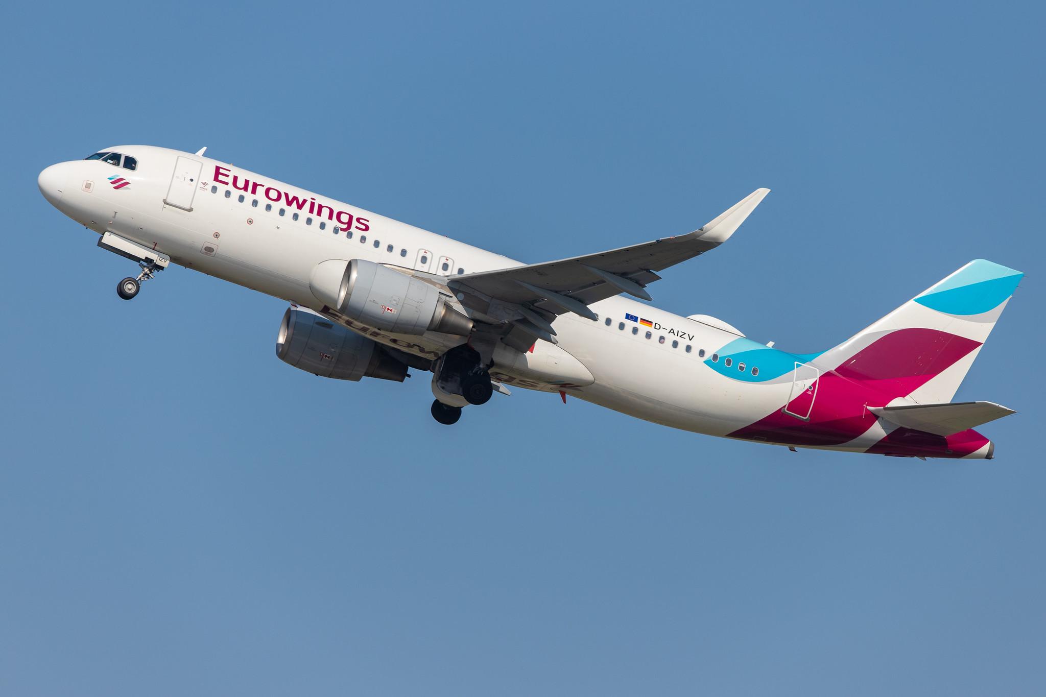 Düsseldorf Airport: Eurowings (EW / EWG) |  Airbus A320-214 A320 | D-AIZV | MSN 5658