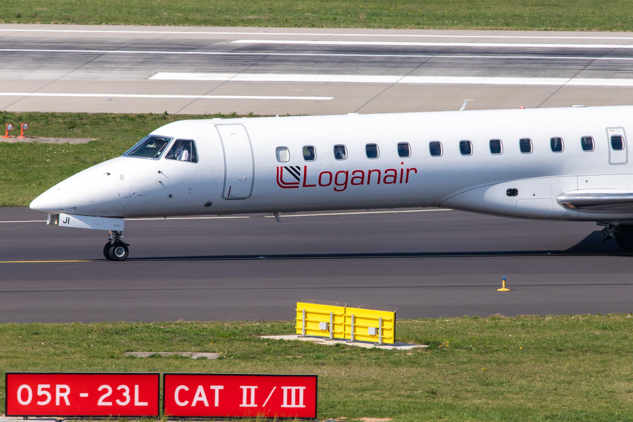 Düsseldorf Airport: Loganair (LM / LOG) |  Embraer ERJ-145EP E145 | G-SAJI | MSN 145201